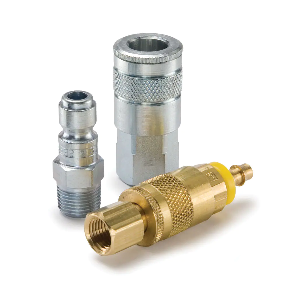 Parker10系列快換陰陽接頭 - 汽車空氣軟管和工具快速接頭（氣動，空氣）Tru-Flate型結(jié)構(gòu)互換型