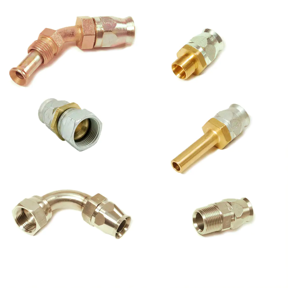 派克90系列，現(xiàn)場可拆式軟管接頭，用于PTFE 軟管連接